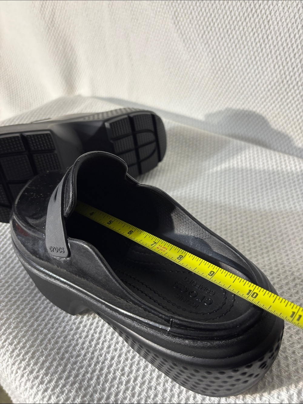 CROCS Sz 8 Stomp High Shine Platform Slip-On Loafers Unisex NEW WITHOUT TAG - Picture 7 of 10